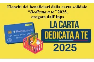 Carta dedicata a te 2025 - Approvazione graduatoria beneficiari